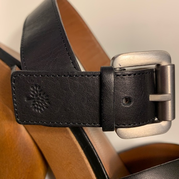 Mulberry Black Vachetta Leather Garden Sandals. - Picture 6 of 8